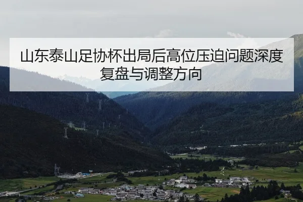 山东泰山足协杯出局后高位压迫问题深度复盘与调整方向
